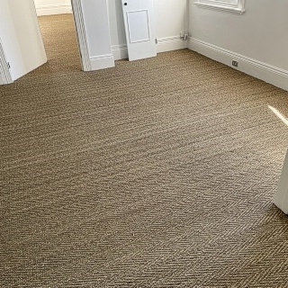 Herringbone Seagrass Installation 